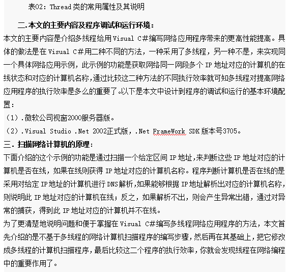 多线程在Visual C#网络编程中的应用 中文_NET教程-白嫖收集分享
