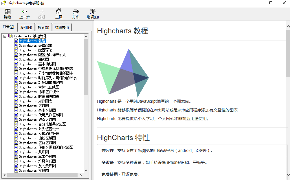 Highcharts参考手册 中文CHM_前端开发教程-白嫖收集分享