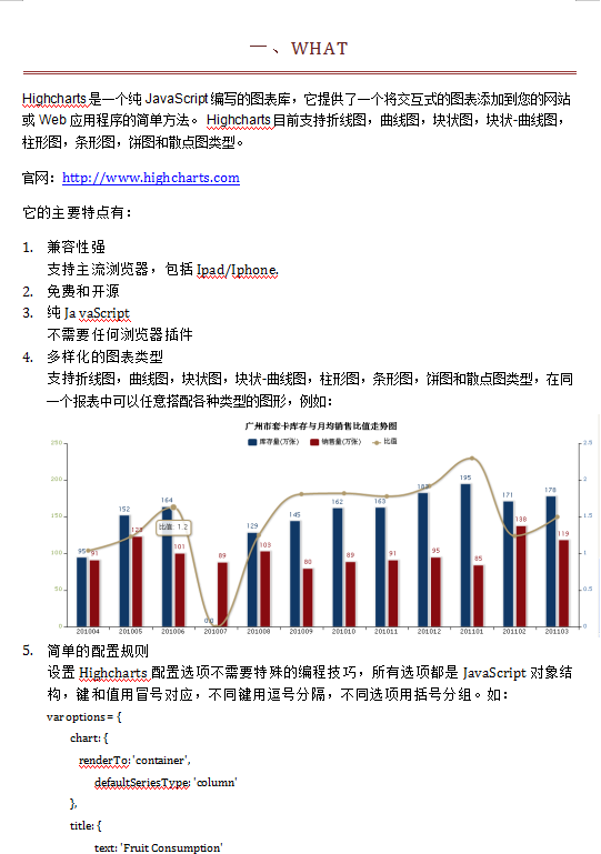 使用Highcharts快速开发报表 中文WORD版_前端开发教程-白嫖收集分享