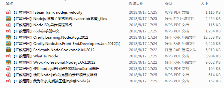 Node.js编程资料汇总_前端开发教程-白嫖收集分享