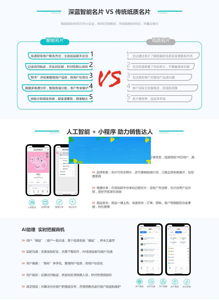 通用功能模块 深蓝AI智能名片小程序V2.7.0 原版_源码下载-白嫖收集分享