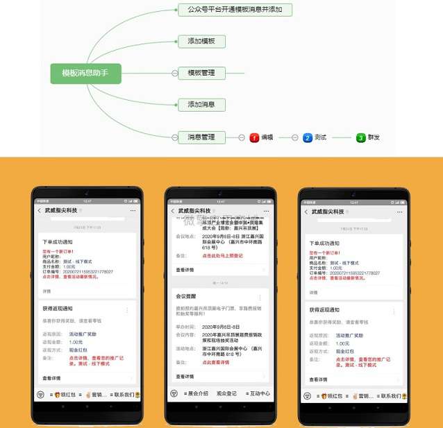 模板消息助手v1.0 向粉丝推送通知消息-白嫖收集分享