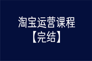 某团队淘宝运营课程 从入门到精通玩转淘宝【完结-高清无水印】-白嫖收集分享