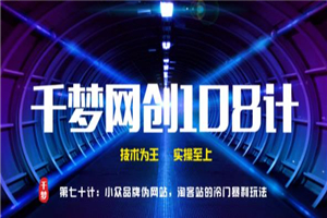 千梦网创108计第70计：小众品牌伪官网，淘客站的冷门暴利玩法-白嫖收集分享