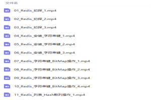 Redis零基础入门视频教程-白嫖收集分享