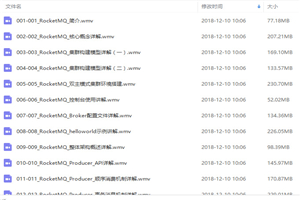 消息中间件RocketMQ实战视频教程 教程+代码+文档-白嫖收集分享