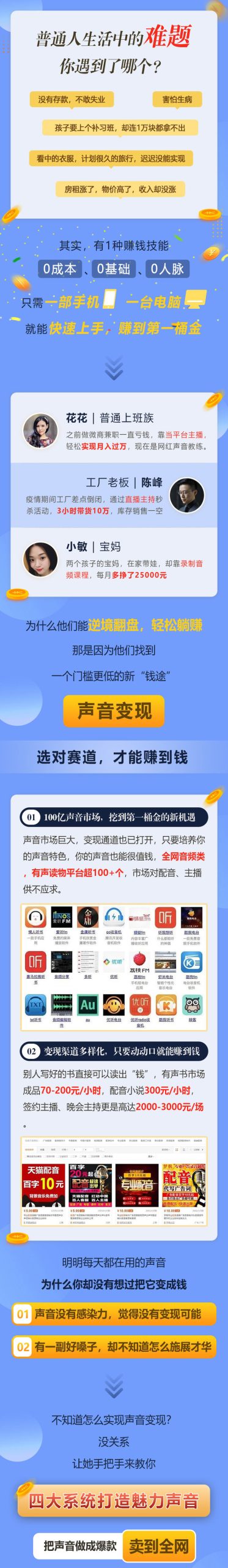 好声音副业赚钱，让90%的人都能华丽转“声”300元/小时-白嫖收集分享