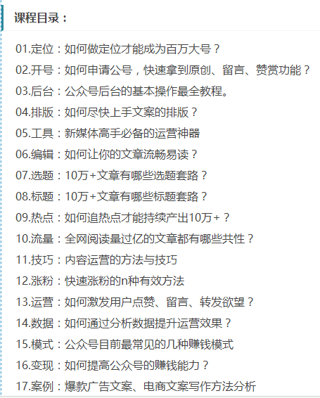 玩微信公众号，一年赚50万实操课程-白嫖收集分享