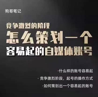 差异化起号策略，教你策划一个容易起的自媒体抖音账号，让收益翻倍-白嫖收集分享