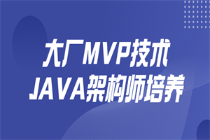 大厂MVP技术JAVA架构师培养-白嫖收集分享