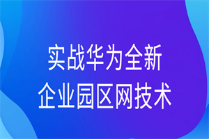 实战华为全新企业园区网技术-白嫖收集分享