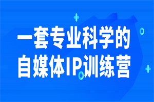 一套专业科学的自媒体IP训练营-白嫖收集分享