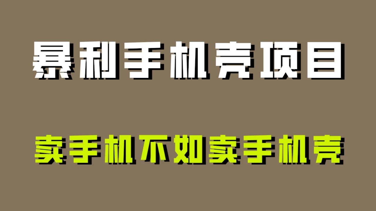 探析手机壳名目：为何卖手机壳比卖手机更具暴利性？-白嫖收集分享